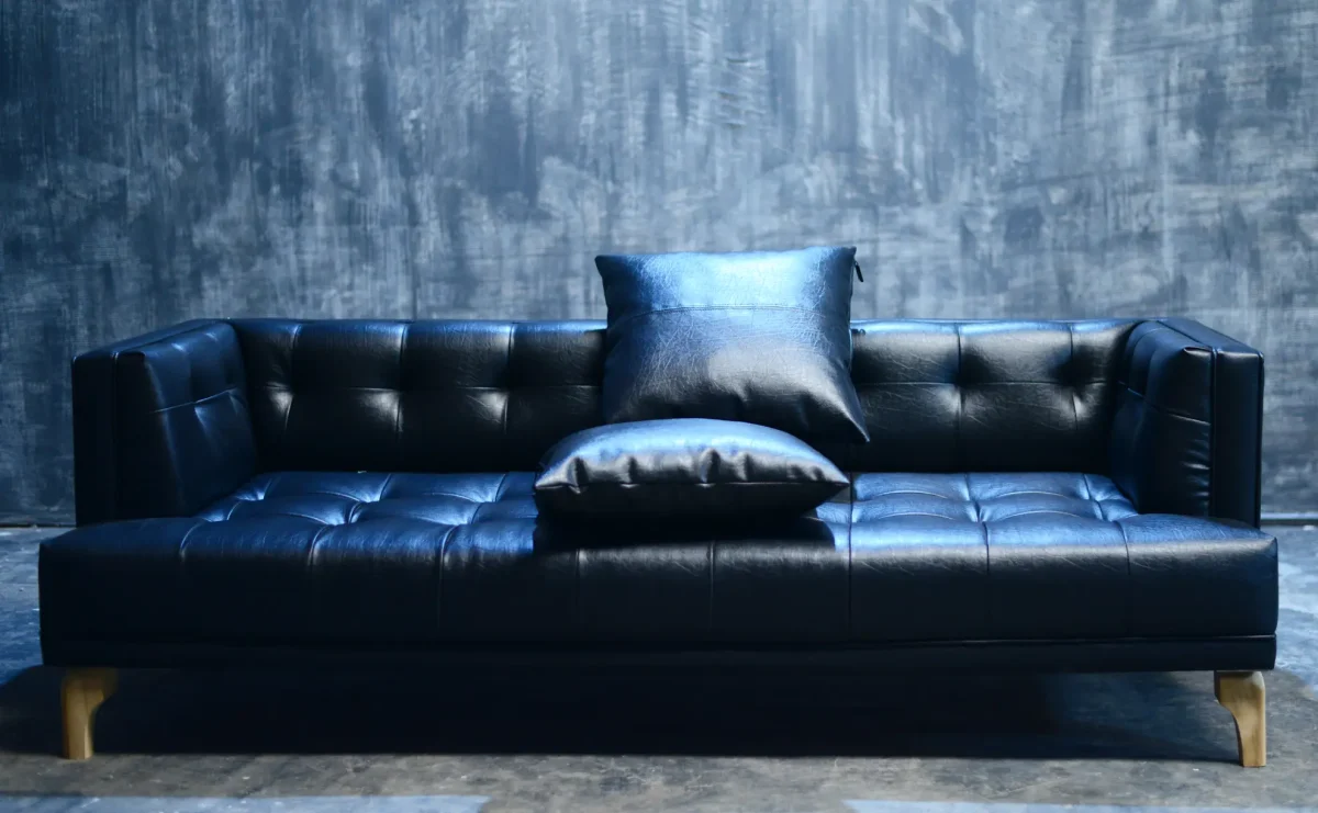 Bull Couch 2 Seater ( Faux Black) - Image 2