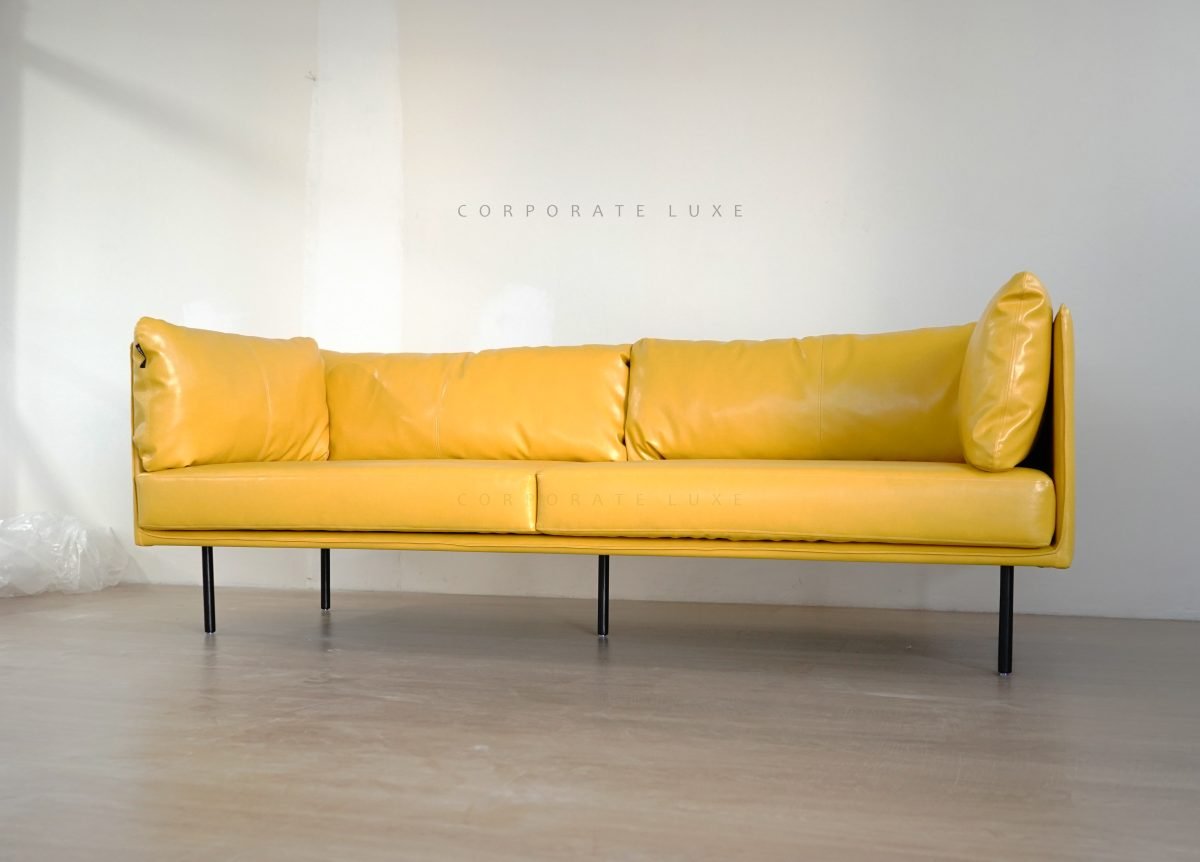 Oxford Sleek Premium 3+2+1 Leather Couch - Image 3
