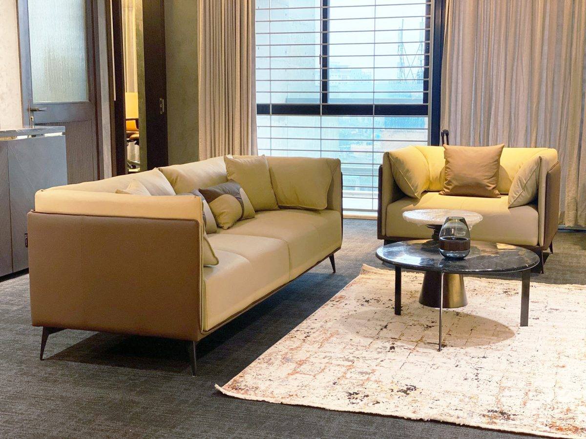 Oxford Sleek Exclusive 3+2+1 Leather Sofa - Image 2