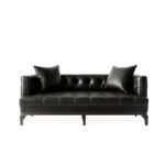 Bull Couch 2 Seater ( Faux Black)