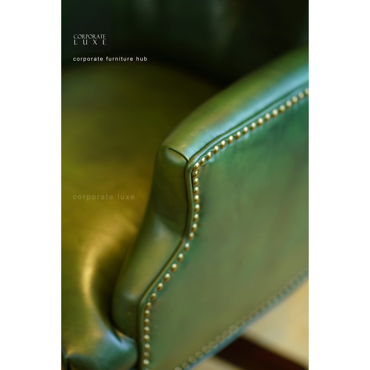 Faux Revolving Chair – Luxury High-Back Executive Seating - Image 11
