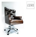 Faux Revolving Chair – Luxury High-Back Executive Seating - Image 12