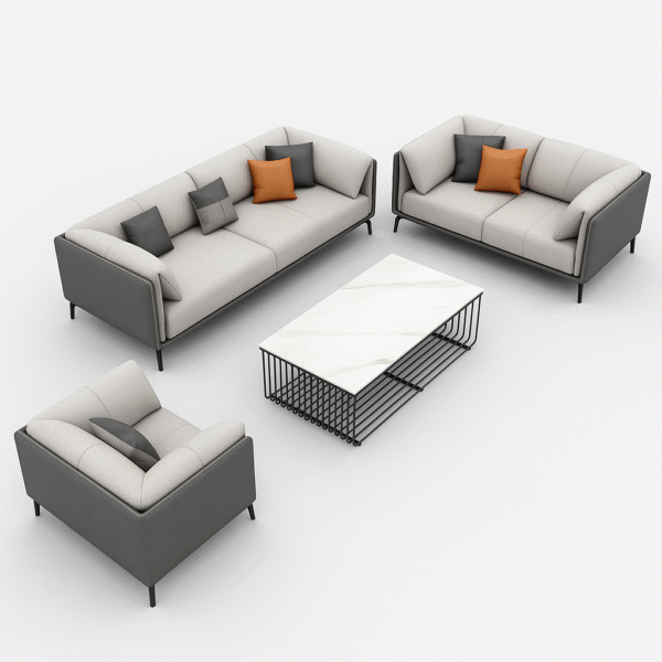 Oxford Sleek Leather Sofa