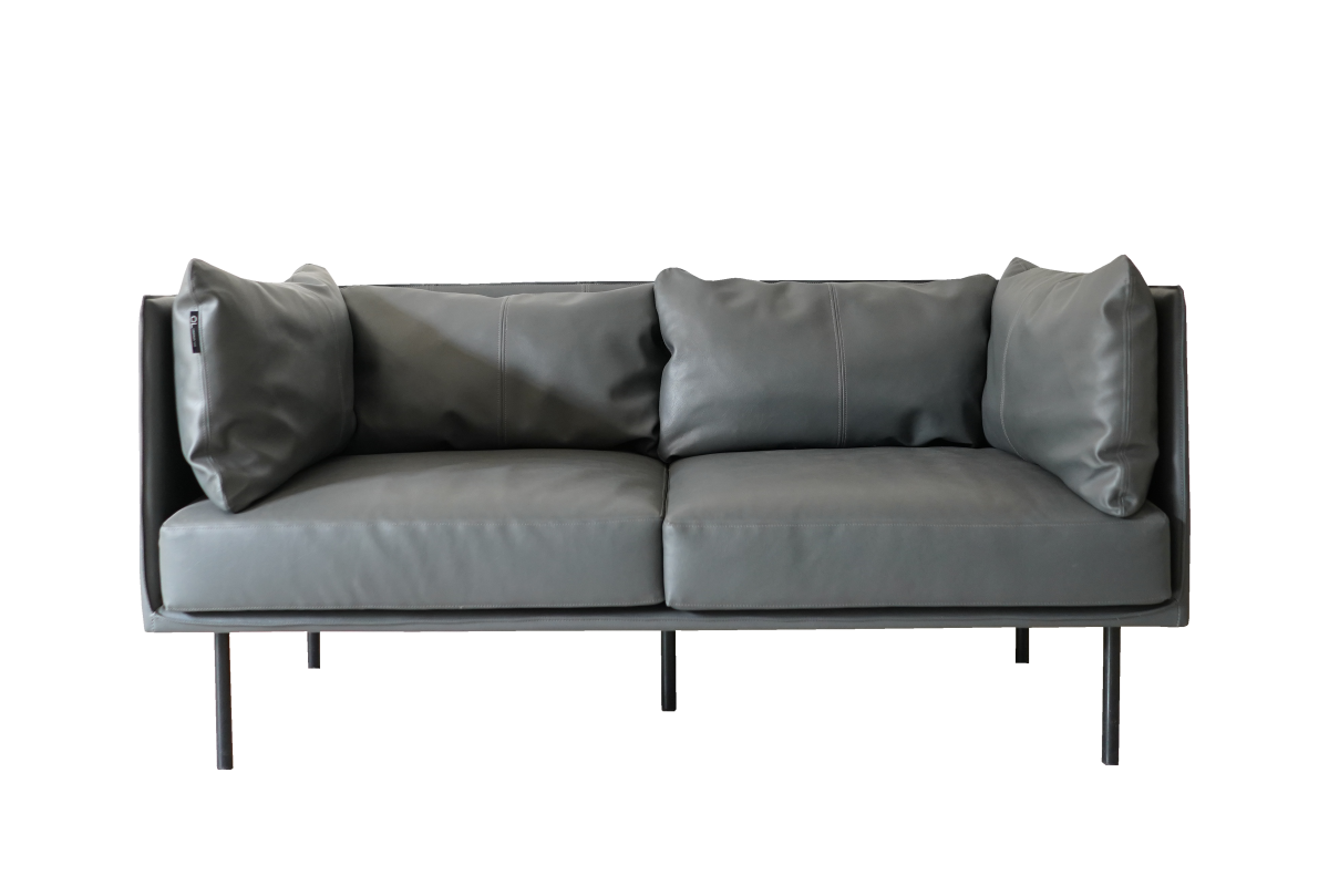 OxFord Sleek 2 Seater Leather Couch - Image 6