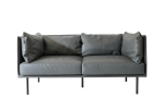 OxFord Sleek 2 Seater Leather Couch - Image 6