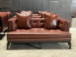 Bull Couch 2 Seater (Burgundy) - Image 4