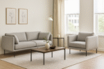 Oxford Sleek Couch 2 Seater (Fabric) Sofa - Image 2