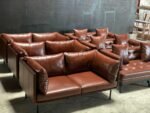 Oxford Sleek Economy 3+2+1 (Burgundy) Sofa Set - Image 2