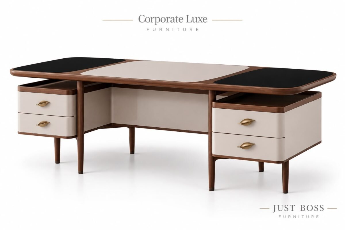Just Boss Executive Desk – Luxury Boss Table for Office - Image 3